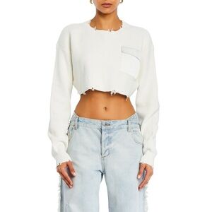NWT SER.O.YA Cropped Devin Sweater
